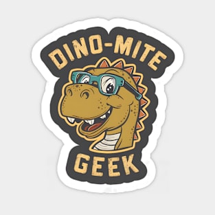 Dino-Mite Geek | Funny t-shirt Sticker